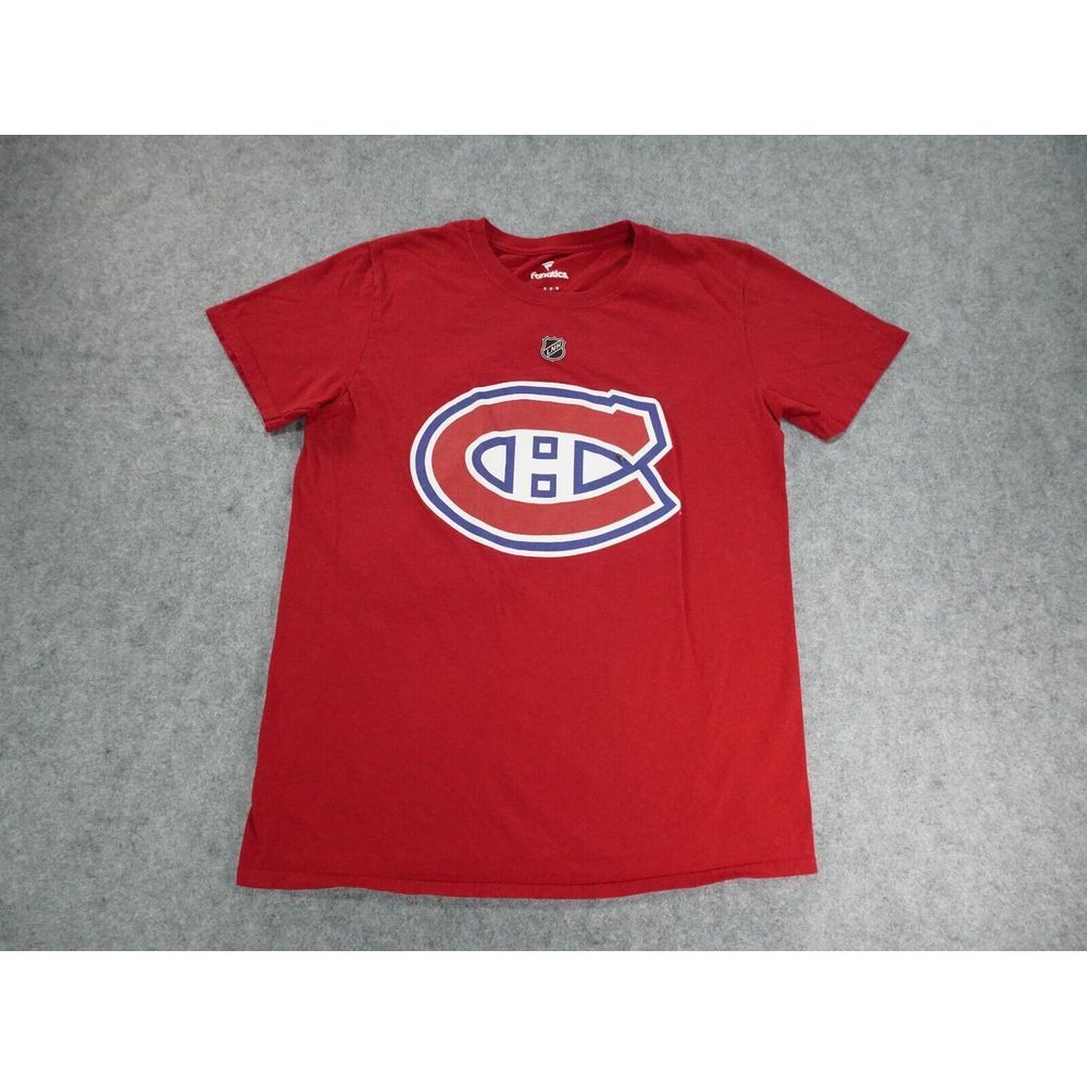 Fanatics‎ Shirt Mens Medium Red NHL Cole Caufield Montreal Canadians